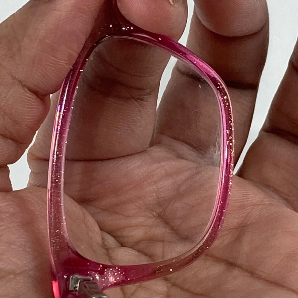 Girls pink sparky Classic Acetate Rectangle Reading Glasses